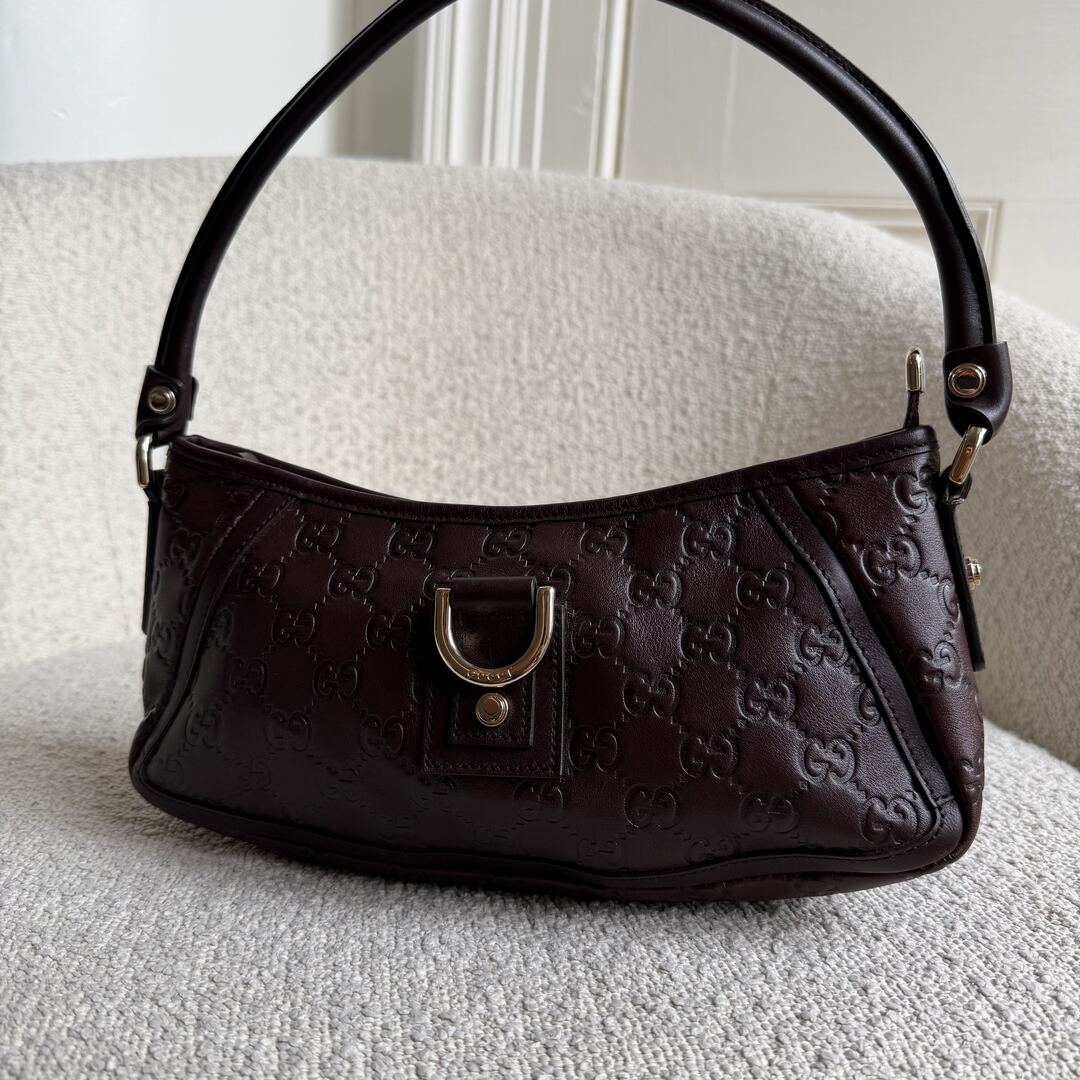 Gucci Guccissima Mini Abbey Brown Shoulder Bag