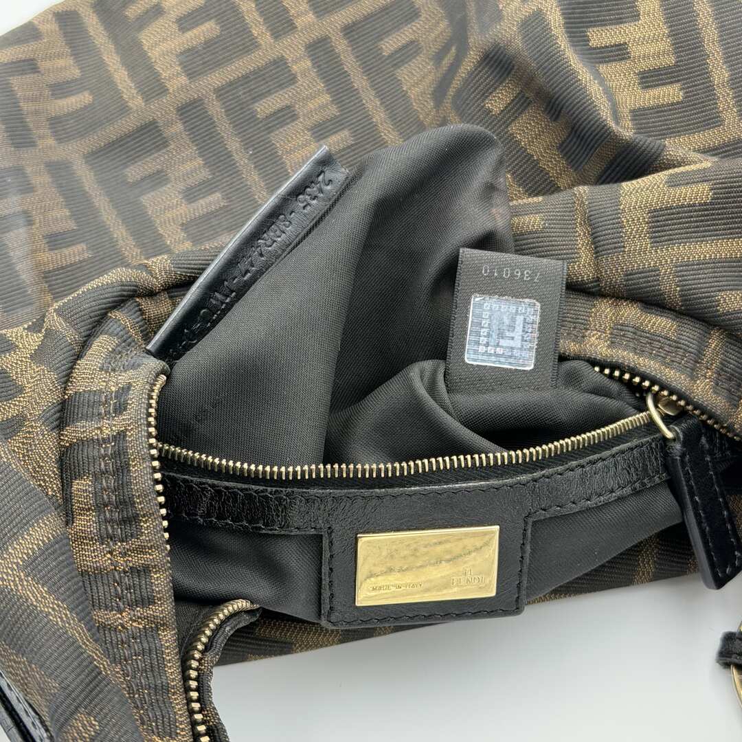 Fendi Zucca Chef Brown Shoulder Bag