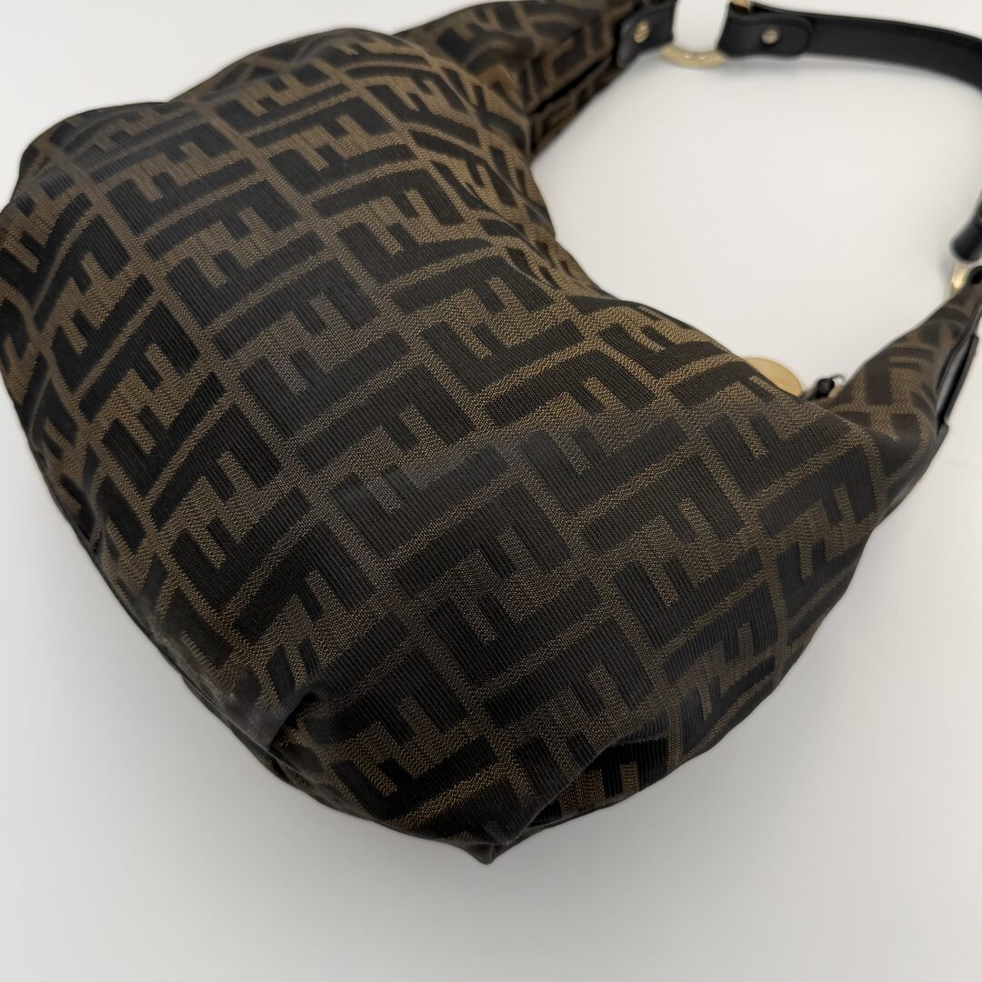 Fendi Zucca Chef Brown Shoulder Bag