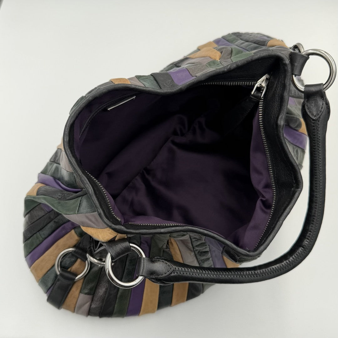 Miu Miu Multicolour Patchwork Nappa Leather Handbag