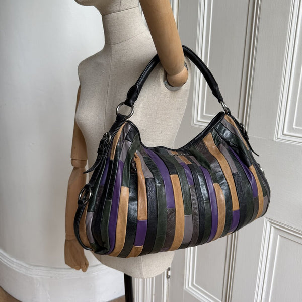 Miu Miu Multicolour Patchwork Nappa Leather Handbag
