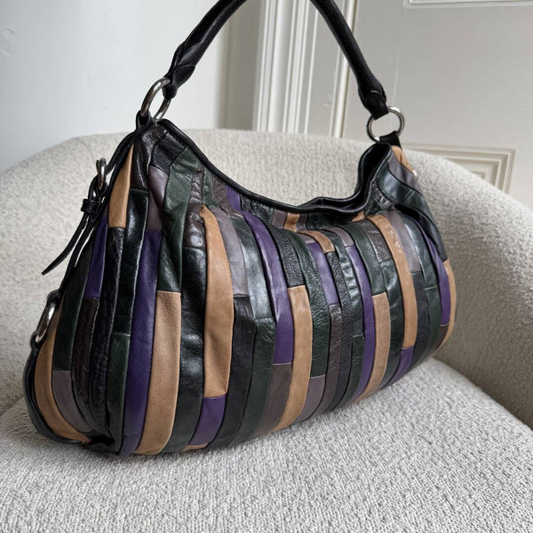 Miu Miu Multicolour Patchwork Nappa Leather Handbag
