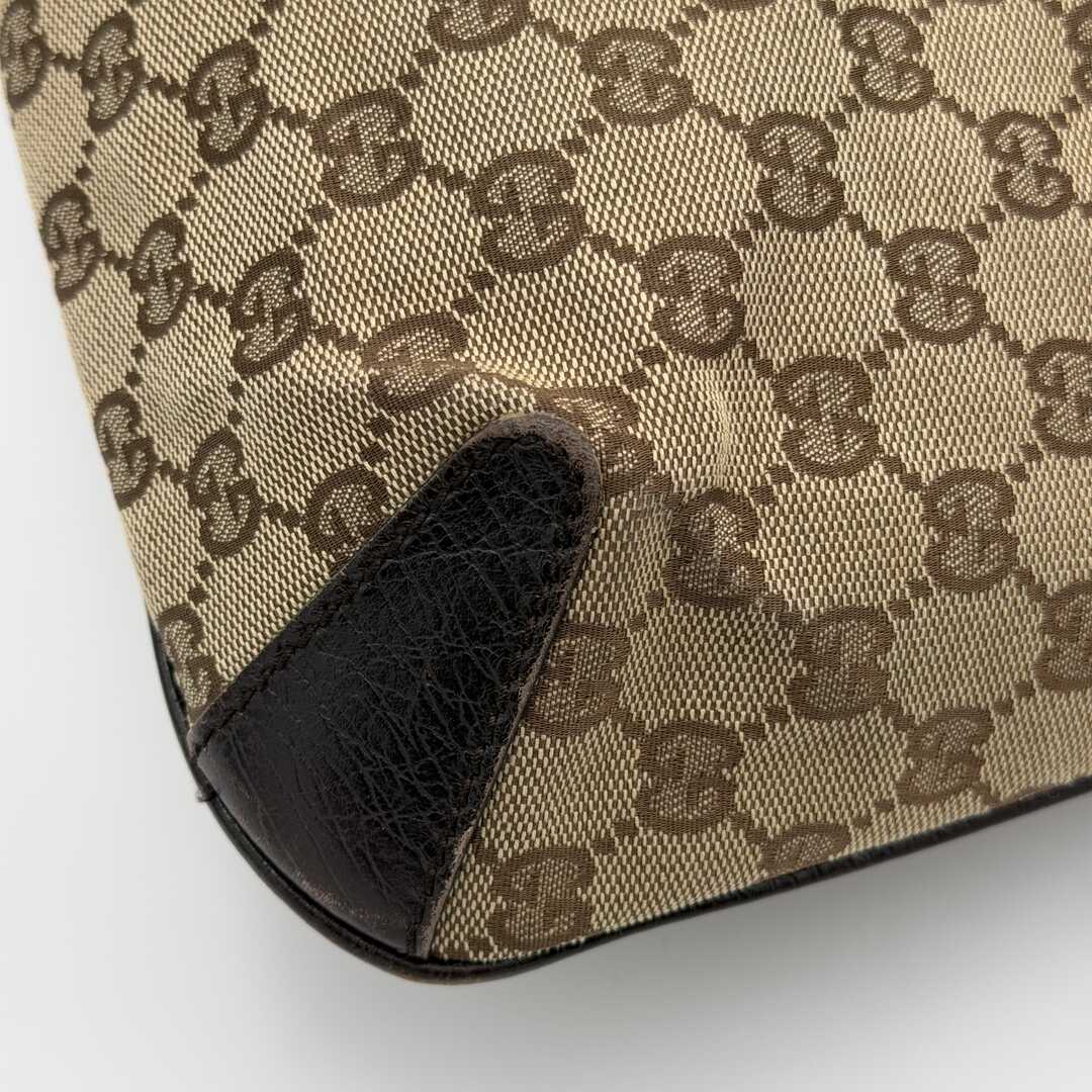 Gucci GG Canvas Horsebit Brown Shoulder Bag