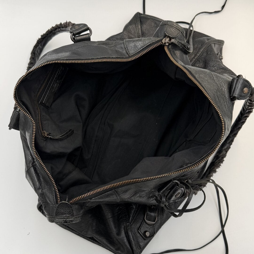 2012 Balenciaga Classic The Work Leather Black Shoulder Bag