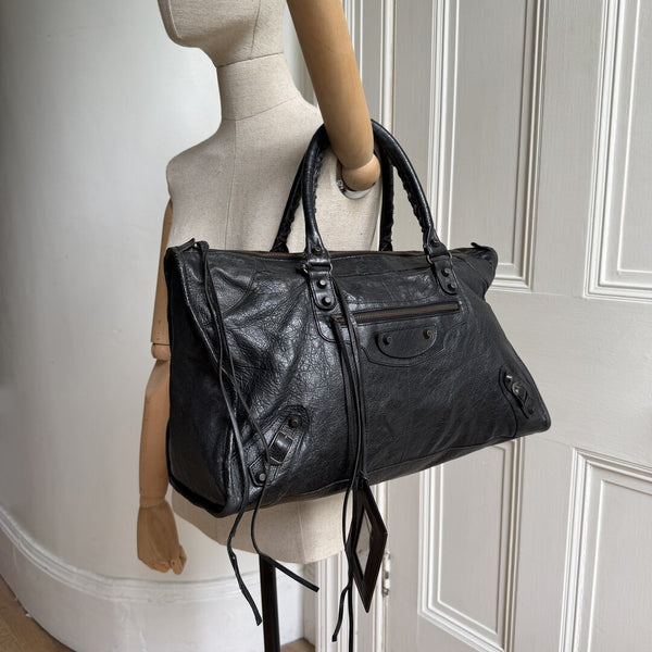 2012 Balenciaga Classic The Work Leather Black Shoulder Bag