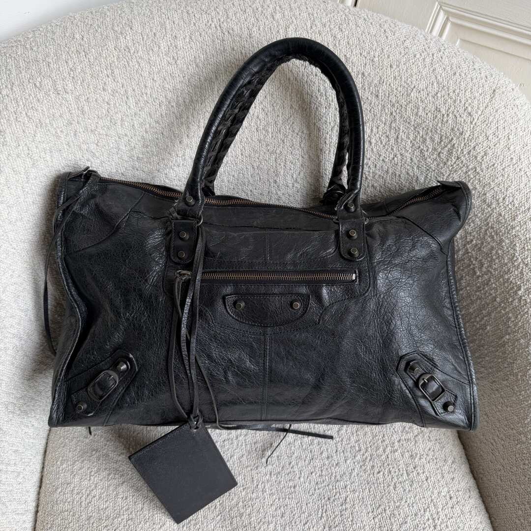 2012 Balenciaga Classic The Work Leather Black Shoulder Bag