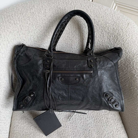 2012 Balenciaga Classic The Work Leather Black Shoulder Bag