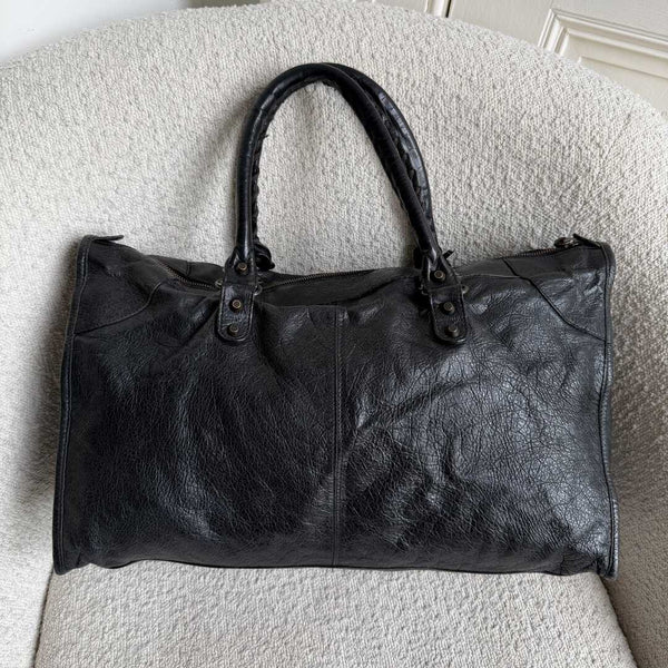 2012 Balenciaga Classic The Work Leather Black Shoulder Bag