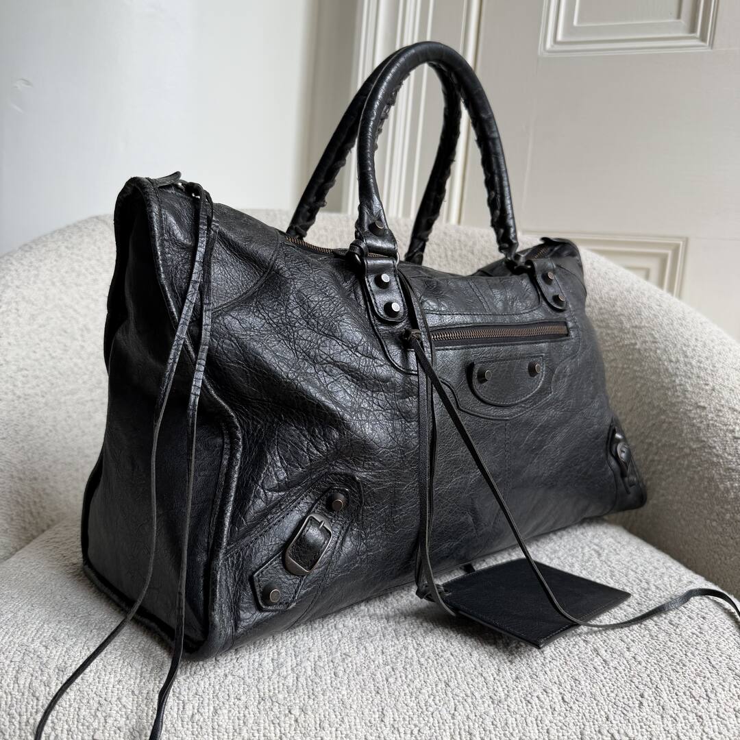 2012 Balenciaga Classic The Work Leather Black Shoulder Bag