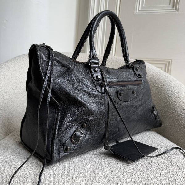 2012 Balenciaga Classic The Work Leather Black Shoulder Bag
