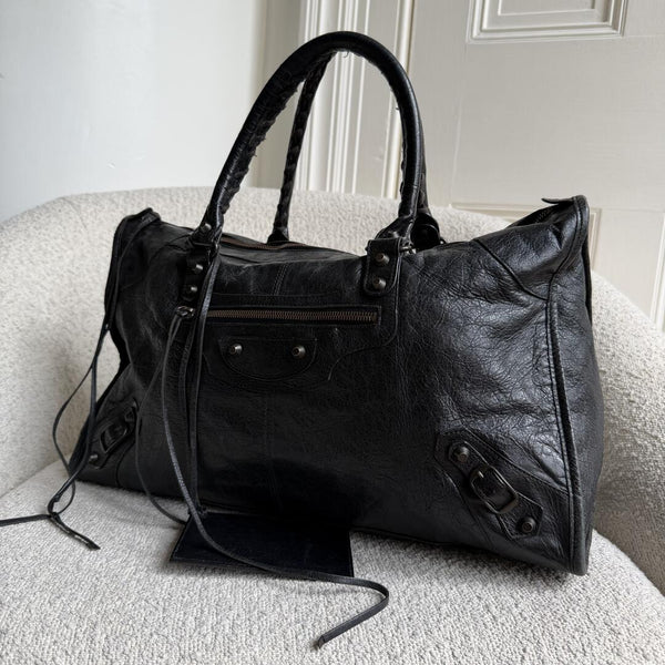 2012 Balenciaga Classic The Work Leather Black Shoulder Bag