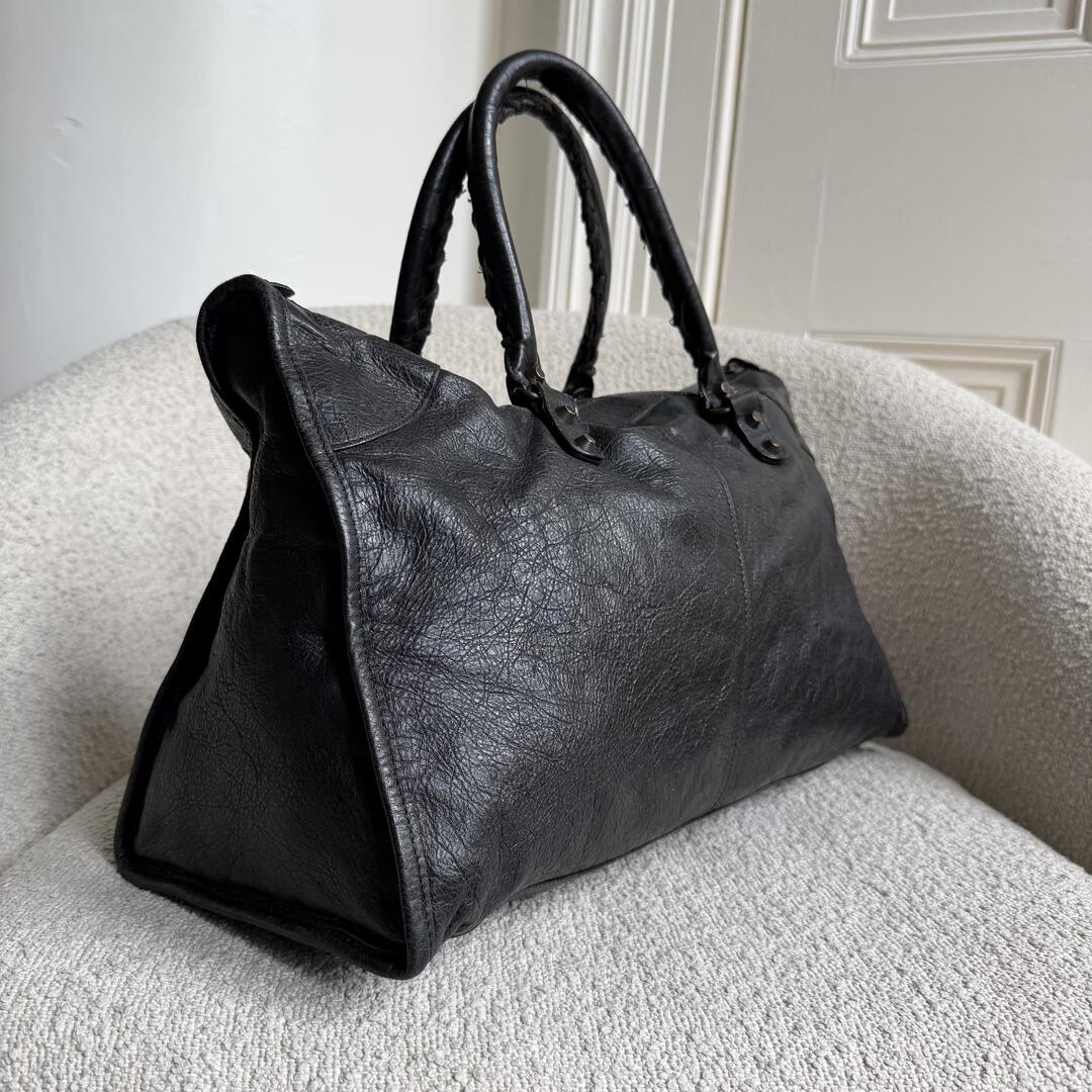2012 Balenciaga Classic The Work Leather Black Shoulder Bag