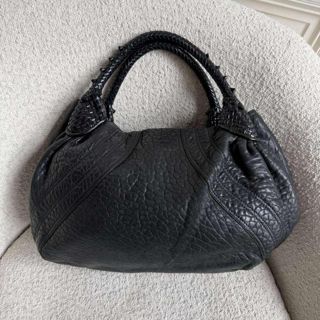 Fendi Spy Black Leather Handbag