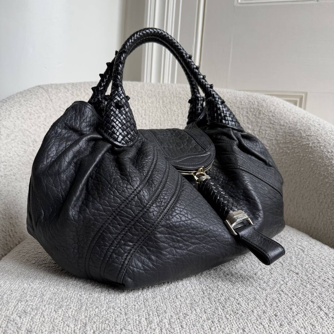 Fendi Spy Black Leather Handbag