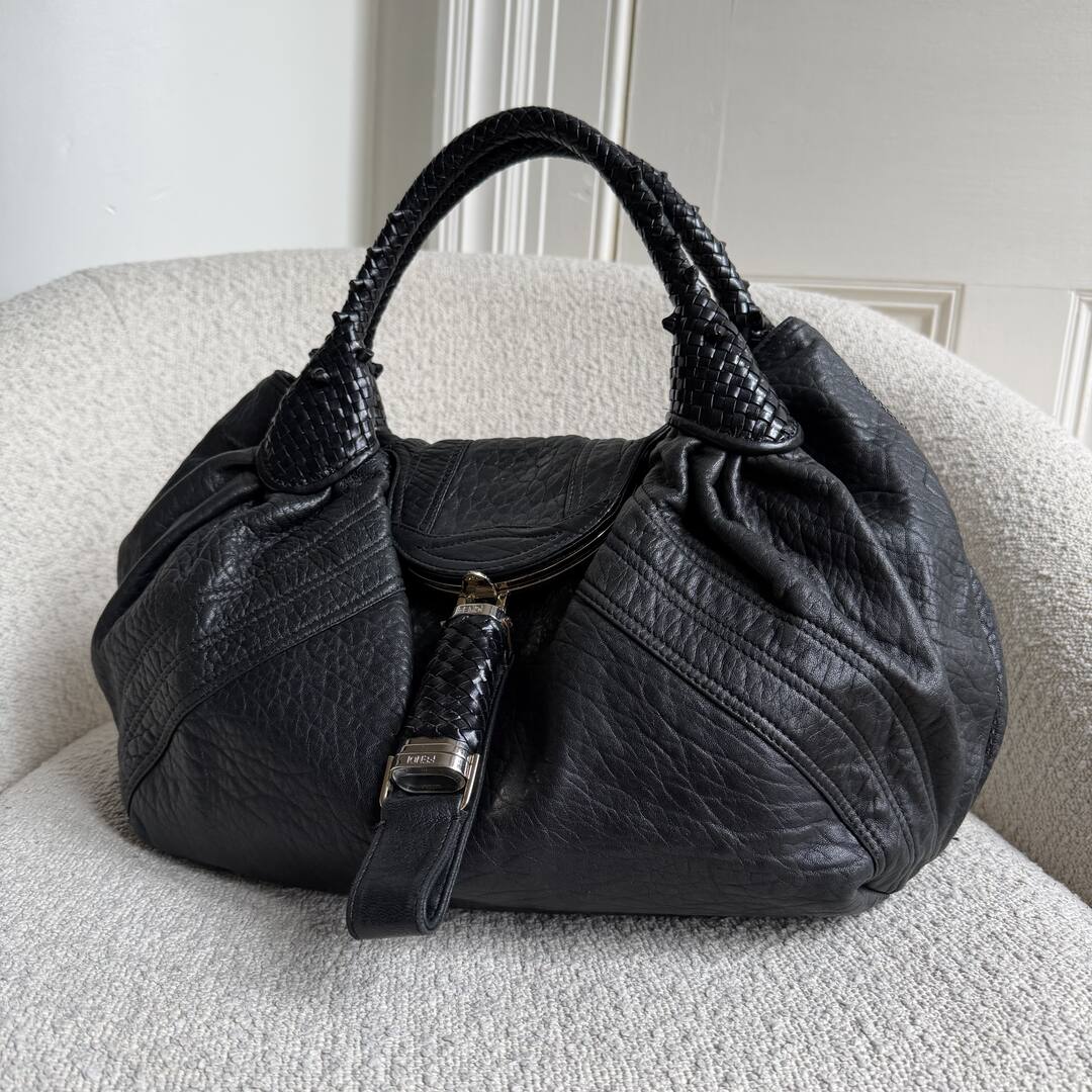 Fendi Spy Black Leather Handbag