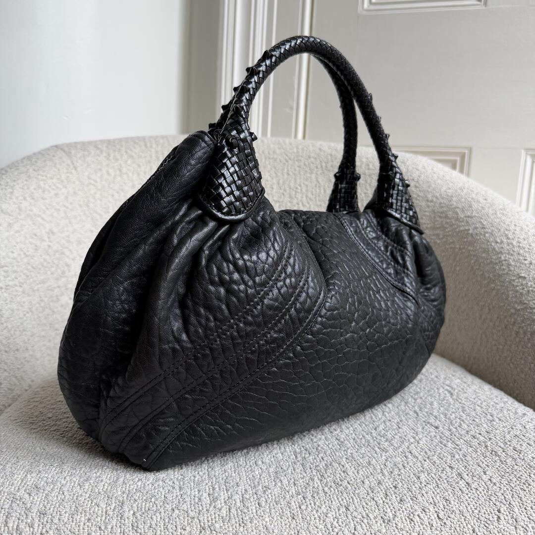 Fendi Spy Black Leather Handbag