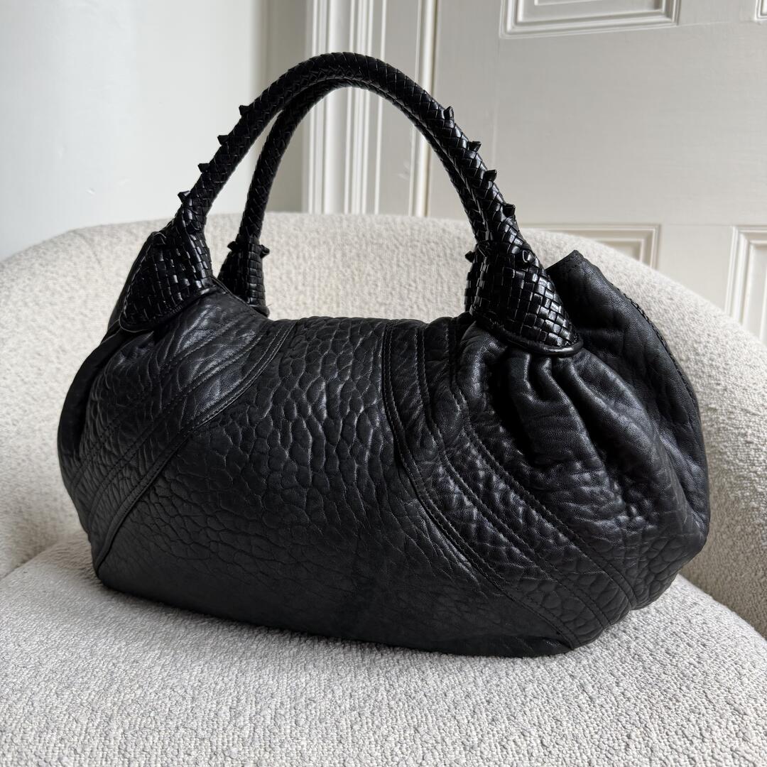 Fendi Spy Black Leather Handbag