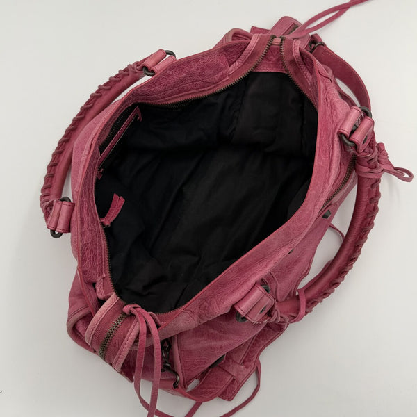 2010 Balenciaga The City Leather Pink Handbag