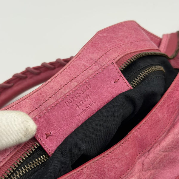 2010 Balenciaga The City Leather Pink Handbag