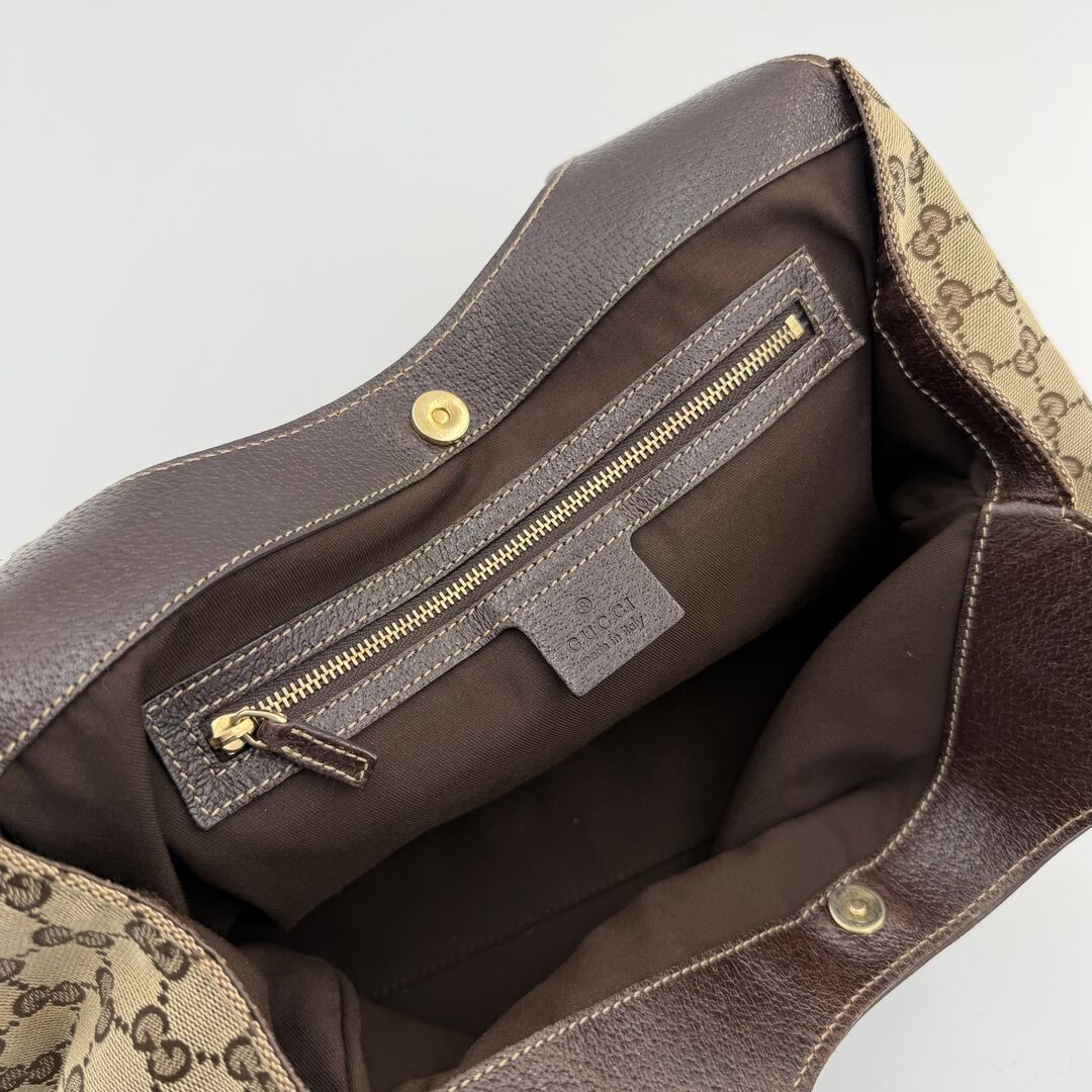 Gucci GG Monogram Canvas Brown Tote Bag