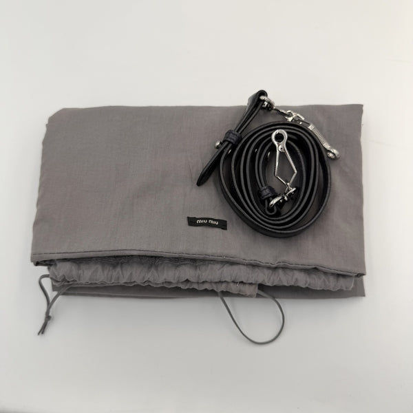Miu Miu XL Vitello Leather Purple Handbag