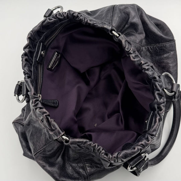 Miu Miu XL Vitello Leather Purple Handbag