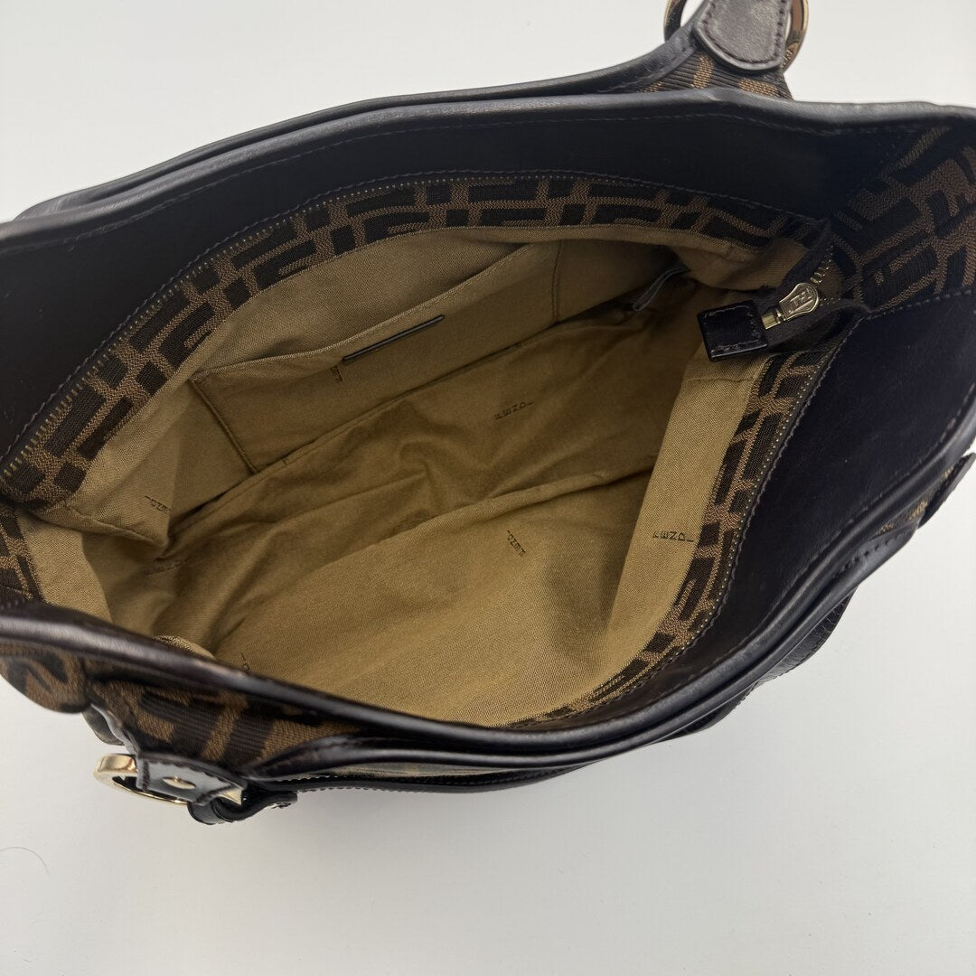 Fendi Zucca Canvas Chef Brown Tote Bag