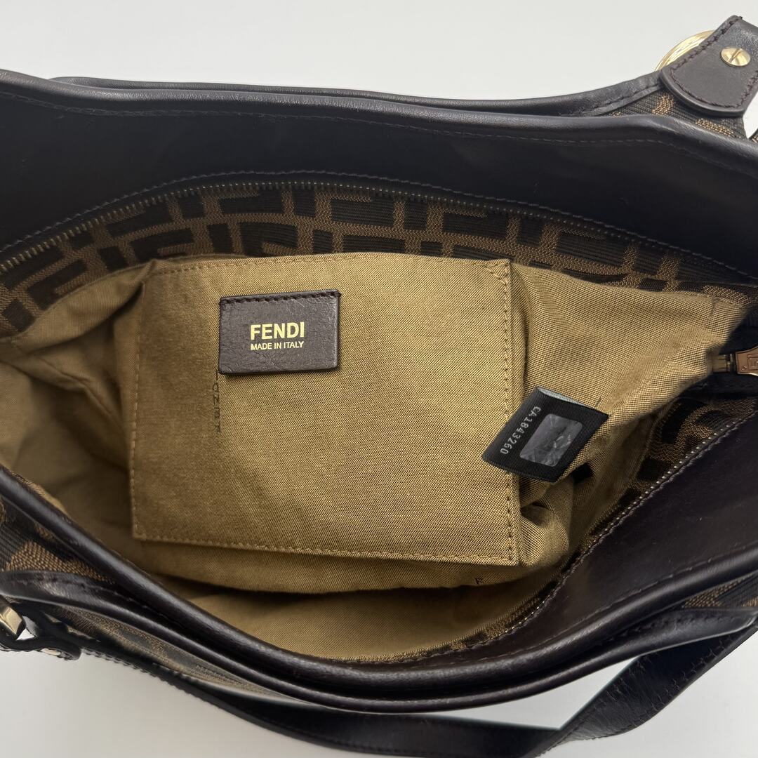 Fendi Zucca Canvas Chef Brown Tote Bag