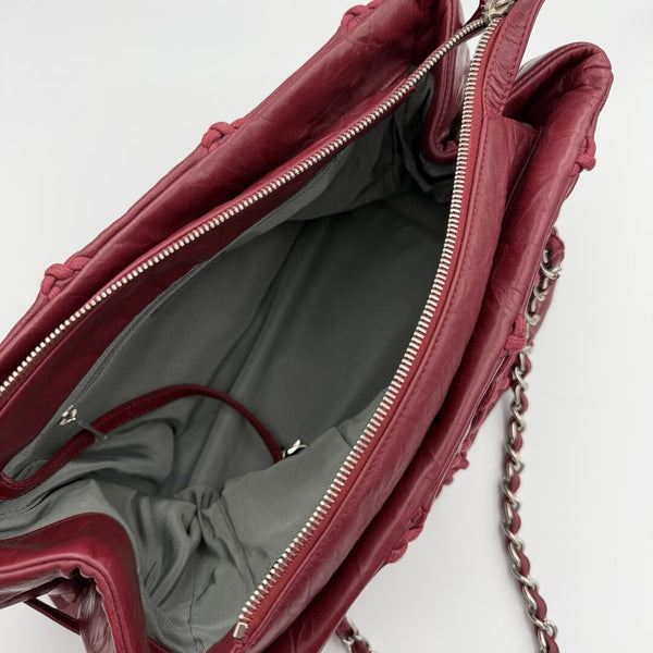 2011 Chanel CC Ultra Stitch Chain Bordeaux Shoulder Bag