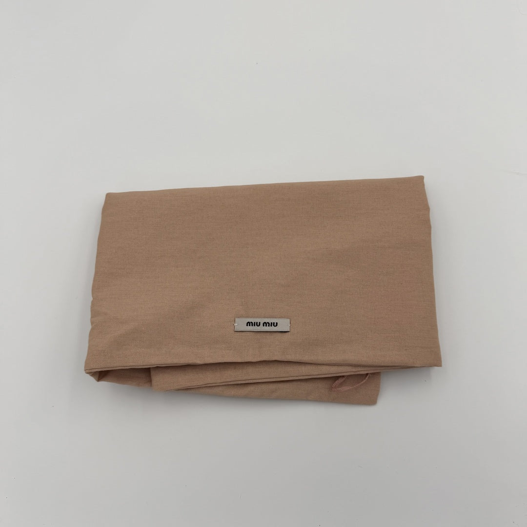 Miu Miu Vitello Black Leather Tote Bag