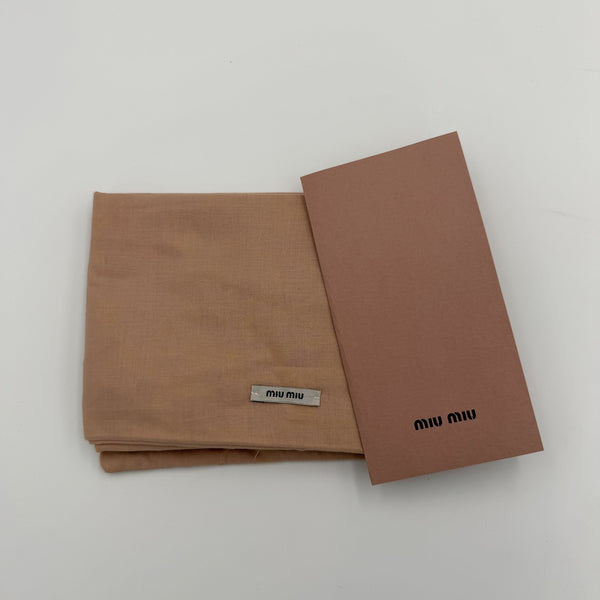 Miu Miu Vitello Leather Dusty Pink Tote Bag