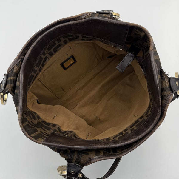 Fendi Zucca Canvas Chef Brown Tote Bag