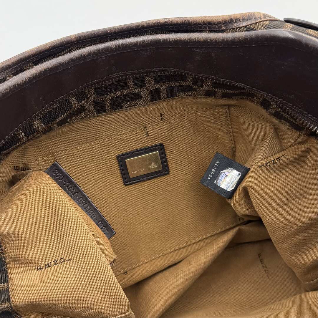 Fendi Zucca Canvas Chef Brown Tote Bag