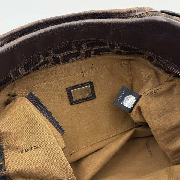 Fendi Zucca Canvas Chef Brown Tote Bag