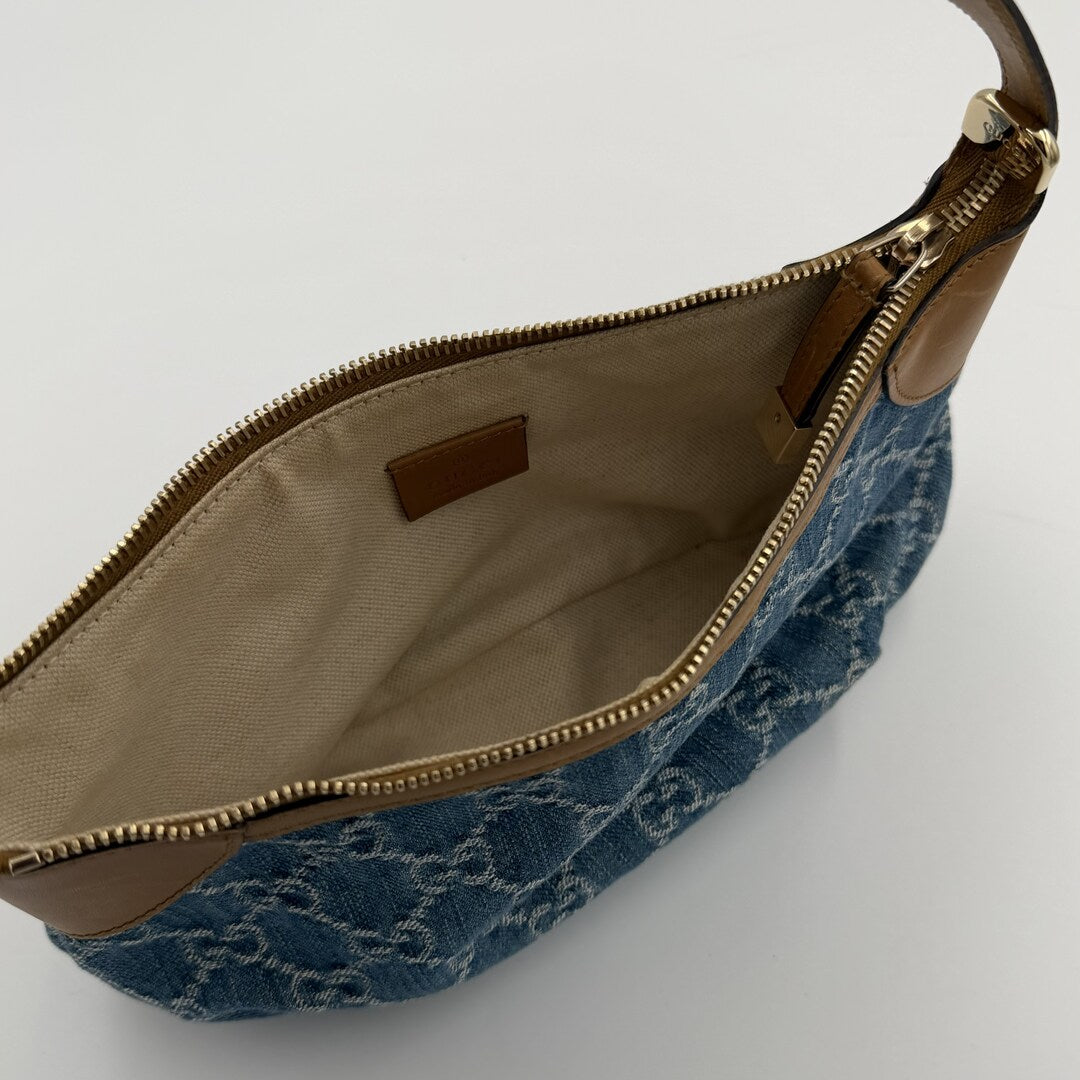 Gucci GG Denim Blue Mini Shoulder Bag
