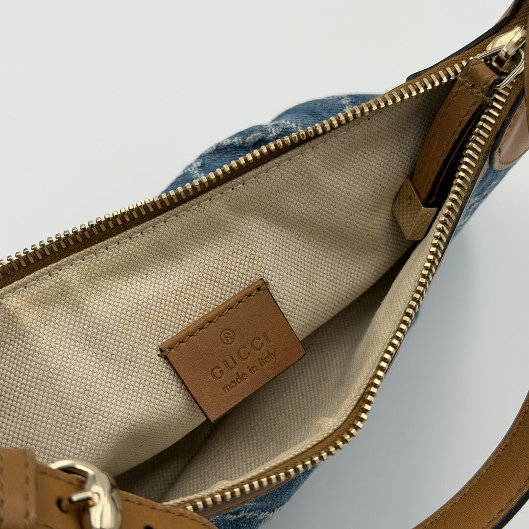 Gucci GG Denim Blue Mini Shoulder Bag