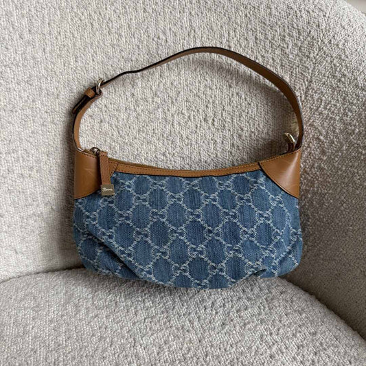 Gucci GG Denim Blue Mini Shoulder Bag