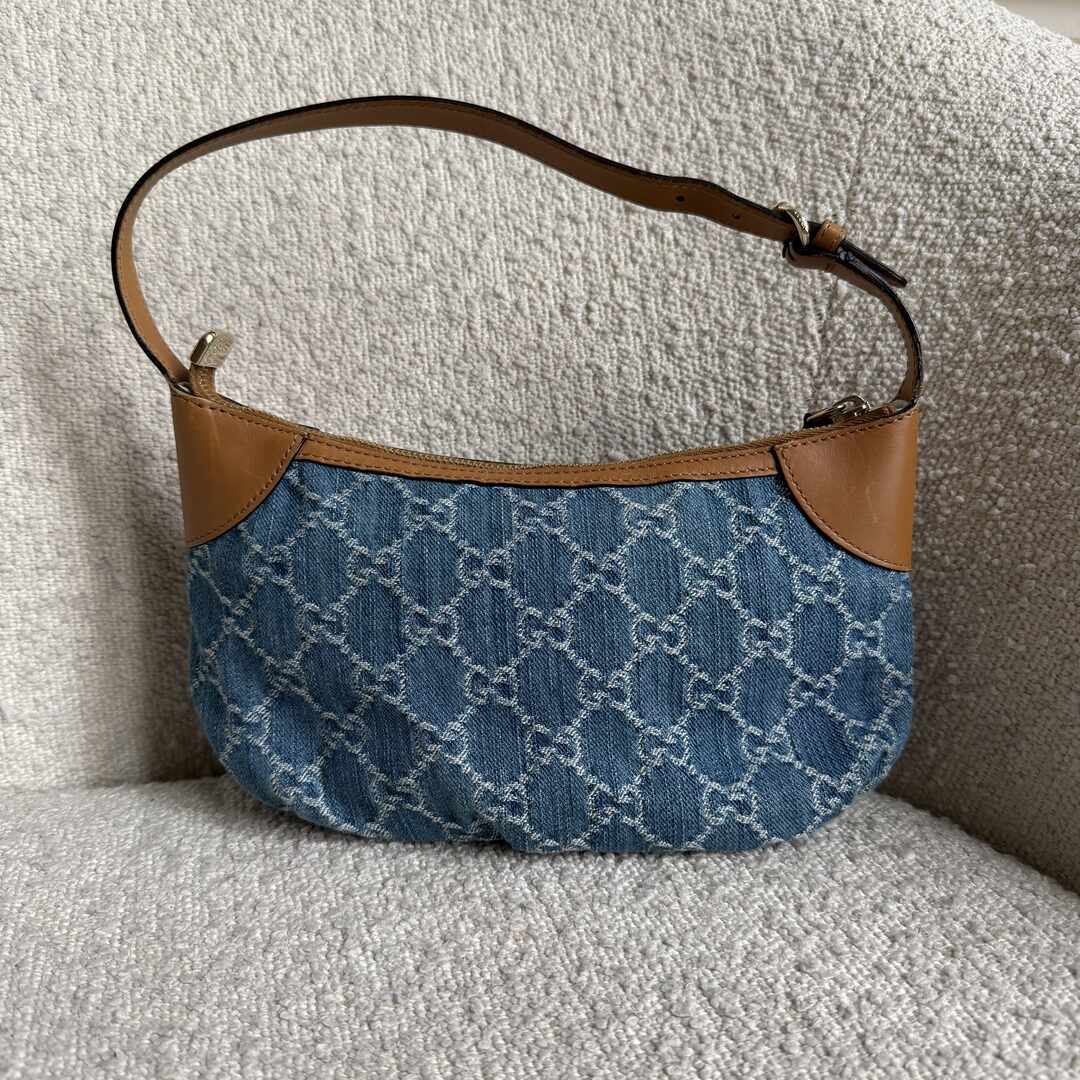 Gucci GG Denim Blue Mini Shoulder Bag