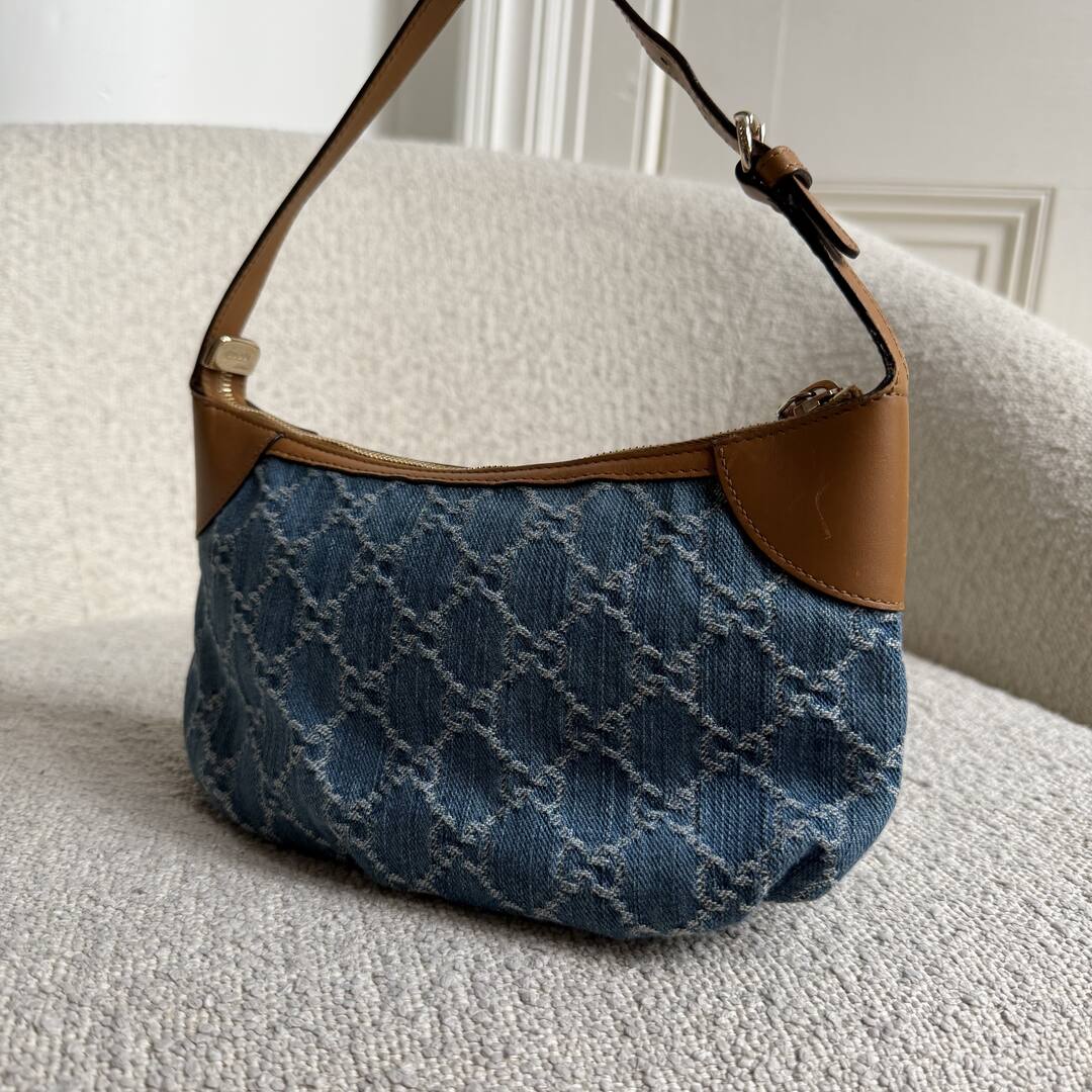 Gucci GG Denim Blue Mini Shoulder Bag