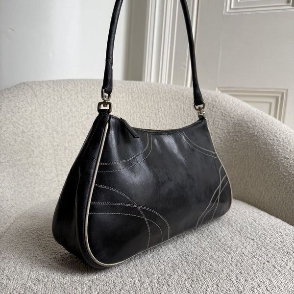 Prada Napa Leather Black Shoulder Bag