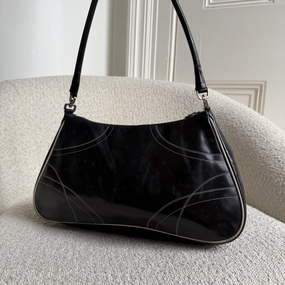 Prada Napa Leather Black Shoulder Bag