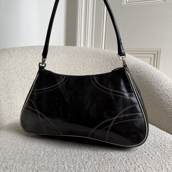 Prada Napa Leather Black Shoulder Bag