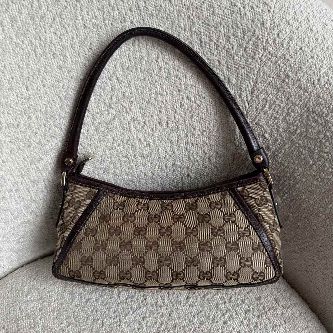 Gucci Mini Abbey D Ring Brown Shoulder Bag