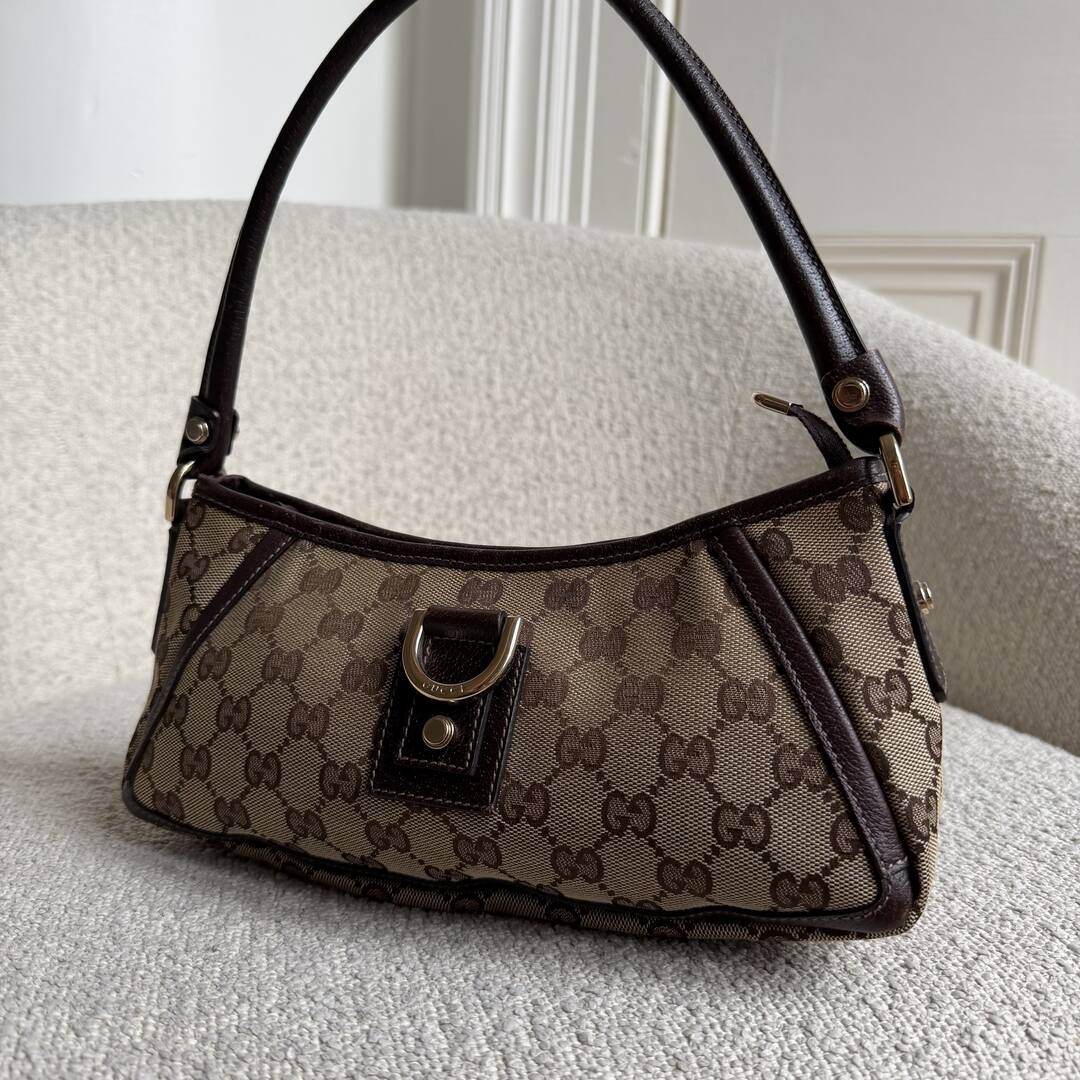Gucci Mini Abbey D Ring Brown Shoulder Bag