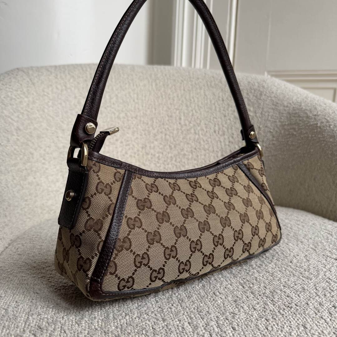 Gucci Mini Abbey D Ring Brown Shoulder Bag