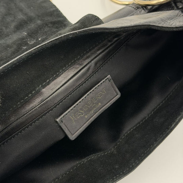 Yves Saint Laurent Rive Gauche Corset Black Shoulder Bag