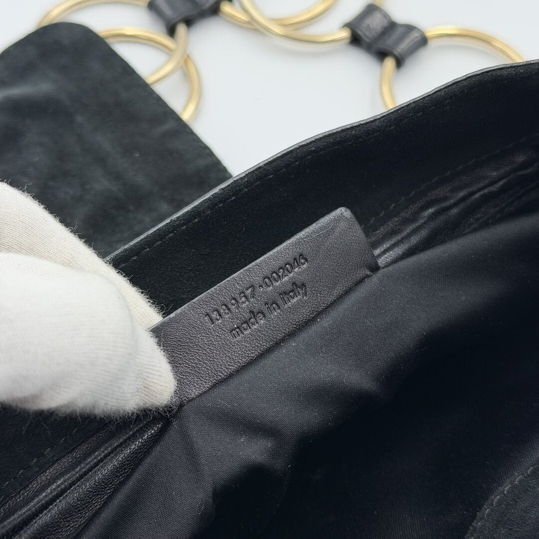 Yves Saint Laurent Rive Gauche Corset Black Shoulder Bag