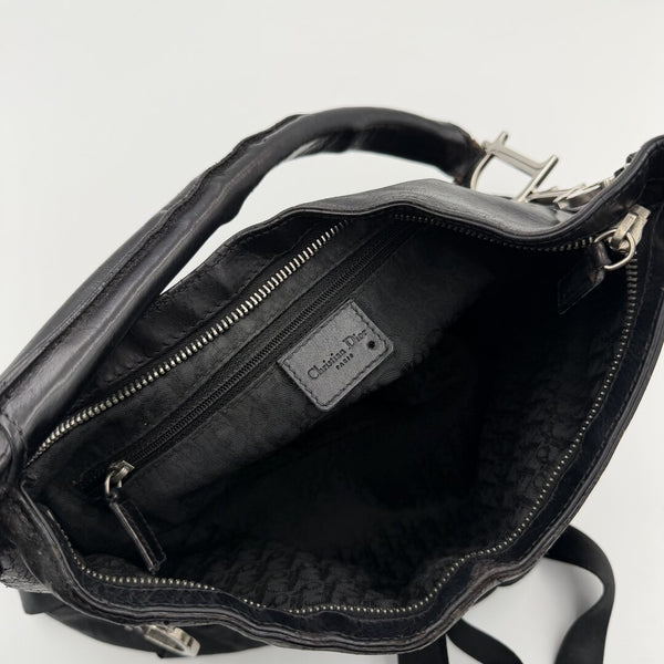 RARE Dior Corset Black Leather Shoulder Bag