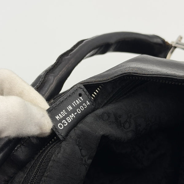 RARE Dior Corset Black Leather Shoulder Bag
