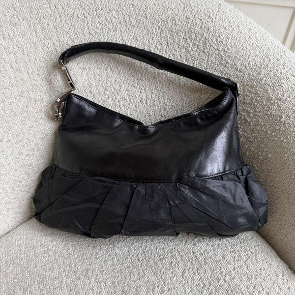 RARE Dior Corset Black Leather Shoulder Bag